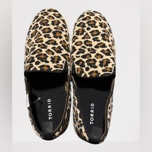 Torrid leopard knit slip on